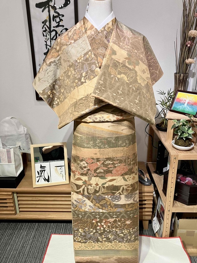 小千谷紬 古典絣つなぎ糸 問屋決算特別価格｜世界で1点 貴女だけ特別の