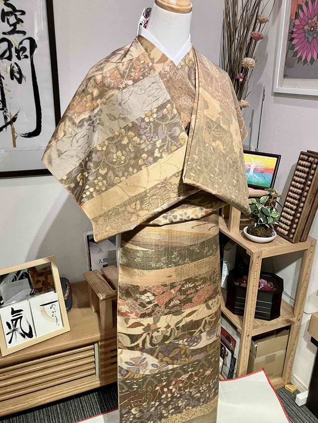 小千谷紬 古典絣つなぎ糸 問屋決算特別価格｜世界で1点 貴女だけ特別の