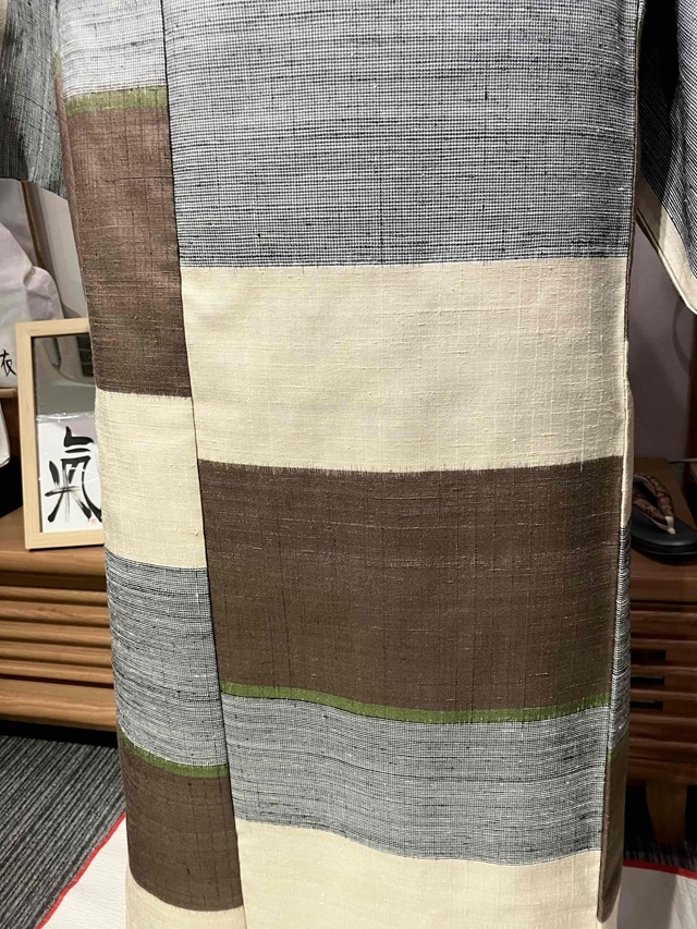 伊那紬 キモノ雑誌ご紹介品 段絣｜着物セレクト専門店スポットガーデン