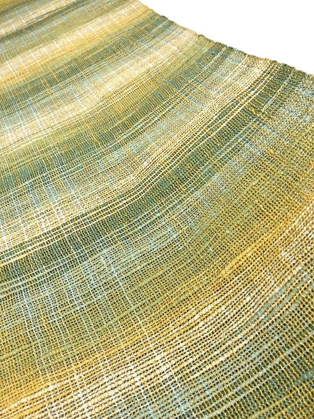 紅花染 新田源太郎 手織り