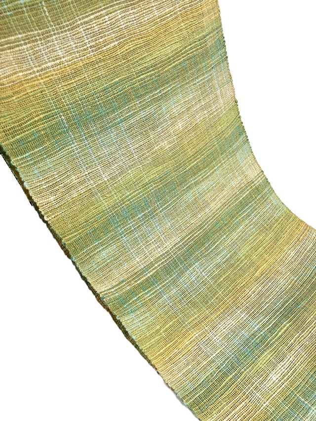 紅花染 新田源太郎 手織り