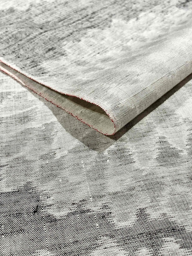 小千谷紬 松煙染