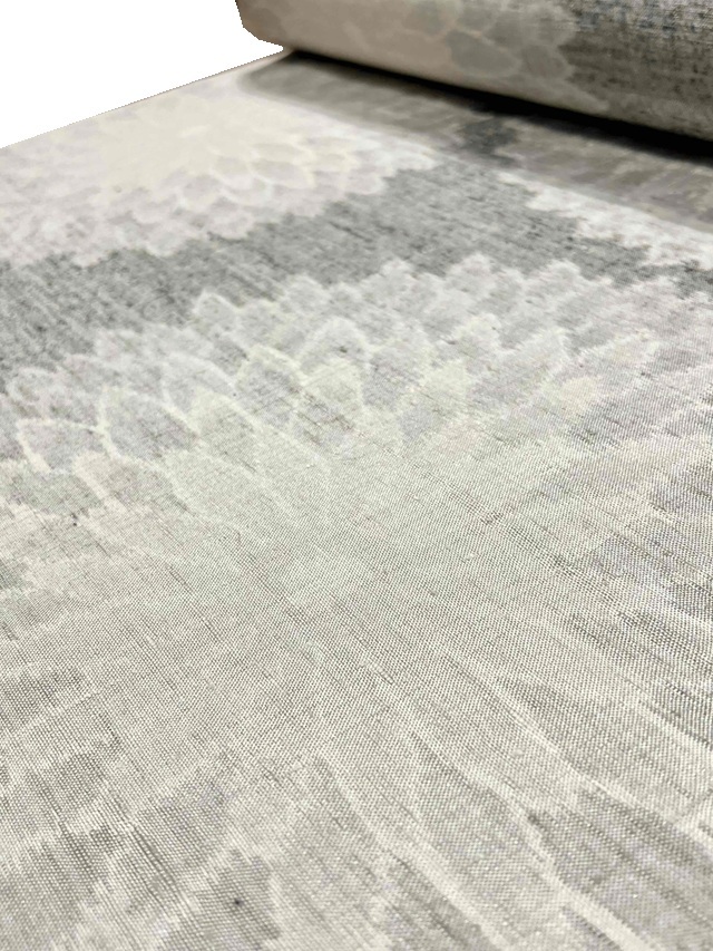 小千谷紬 松煙染