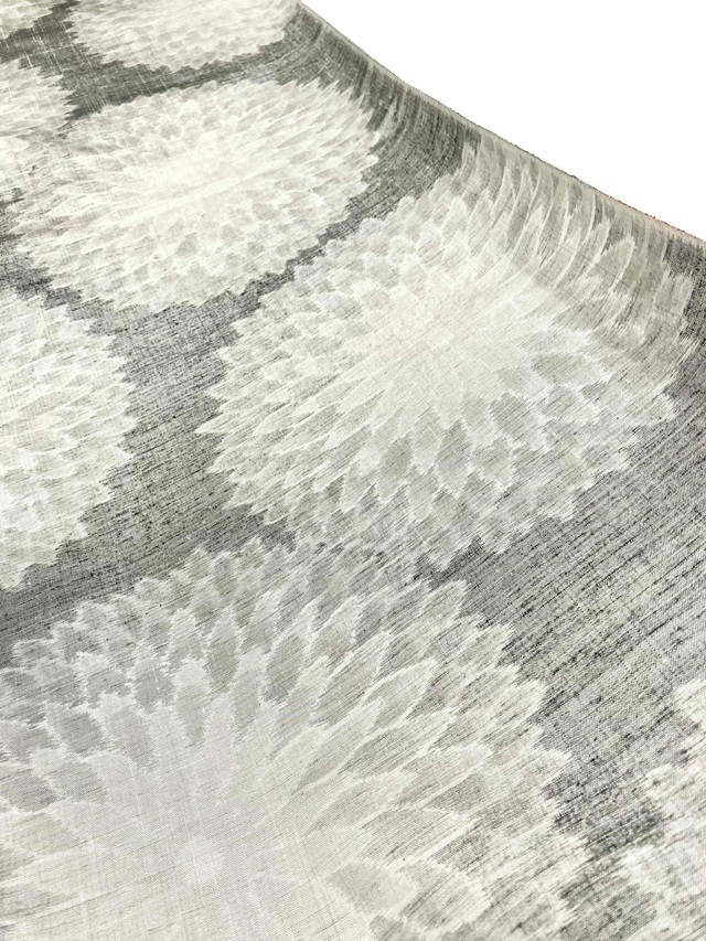 小千谷紬 松煙染