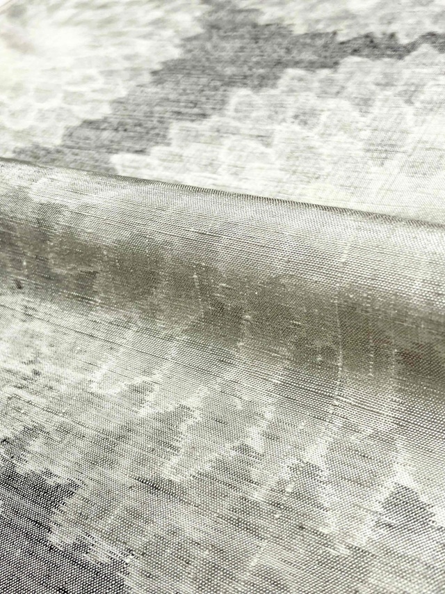 小千谷紬 松煙染