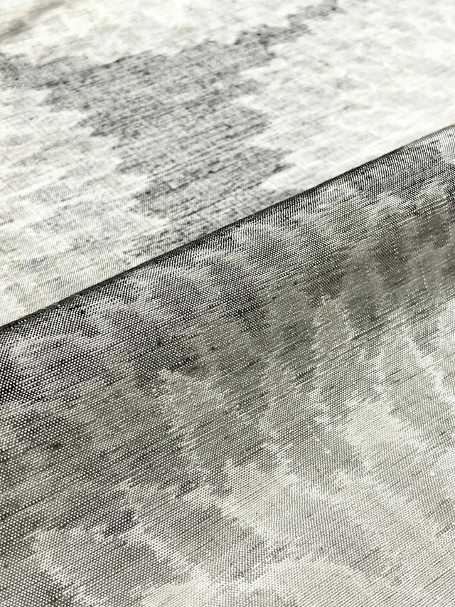 小千谷紬 松煙染