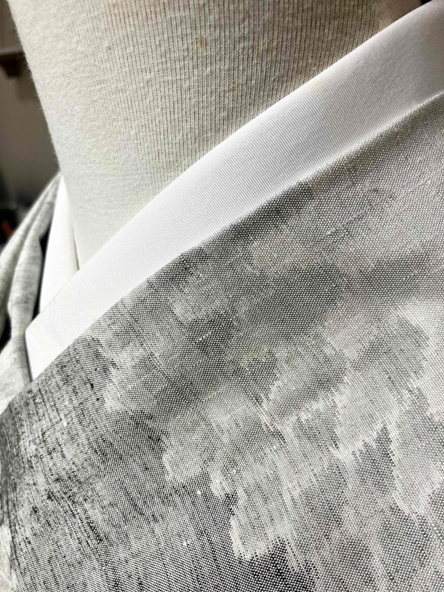 小千谷紬 松煙染