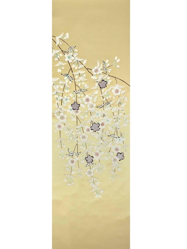 枝垂桜 九寸名古屋帯 京友禅 名門成謙工房 期間限定 ｜着物セレクト
