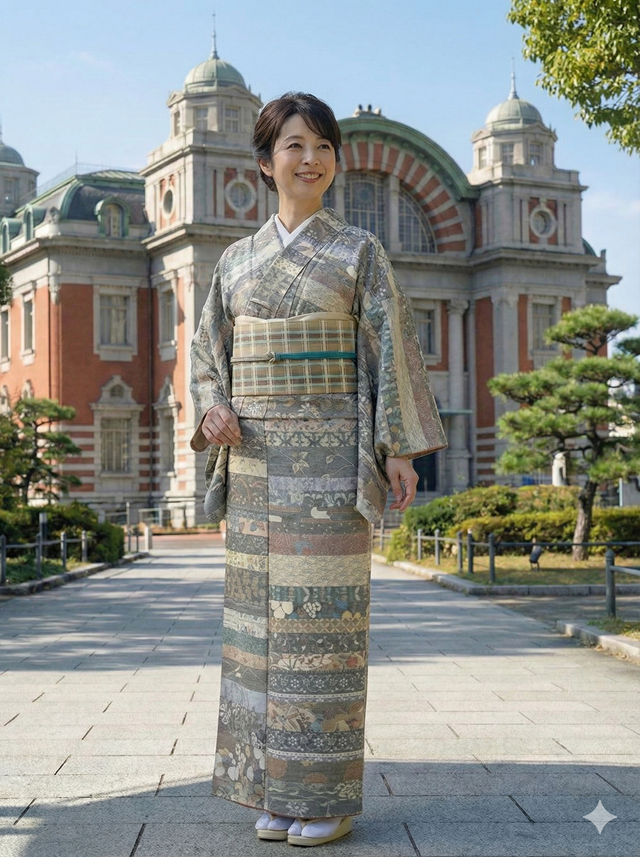 小千谷紬繋ぎ絣