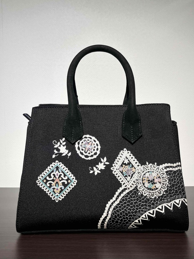 OKAZIMA 岡重 京友禅バッグ BOX 更紗 ｜着物セレクト専門店スポット