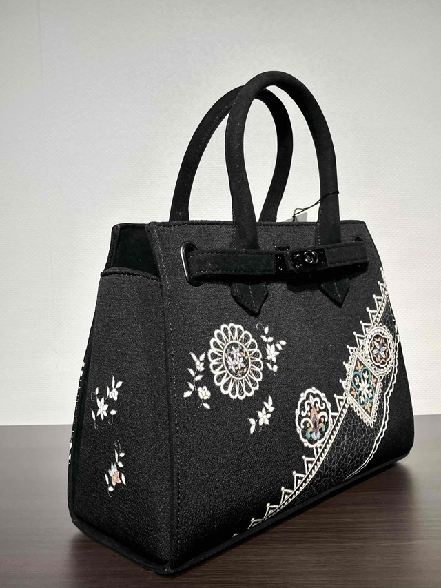 OKAZIMA 岡重 京友禅バッグ BOX 更紗 ｜着物セレクト専門店スポット