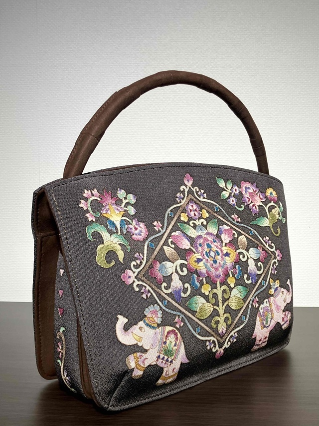 OKAZIMA 岡重 京友禅バッグ 更紗 ｜着物セレクト専門店スポットガーデン