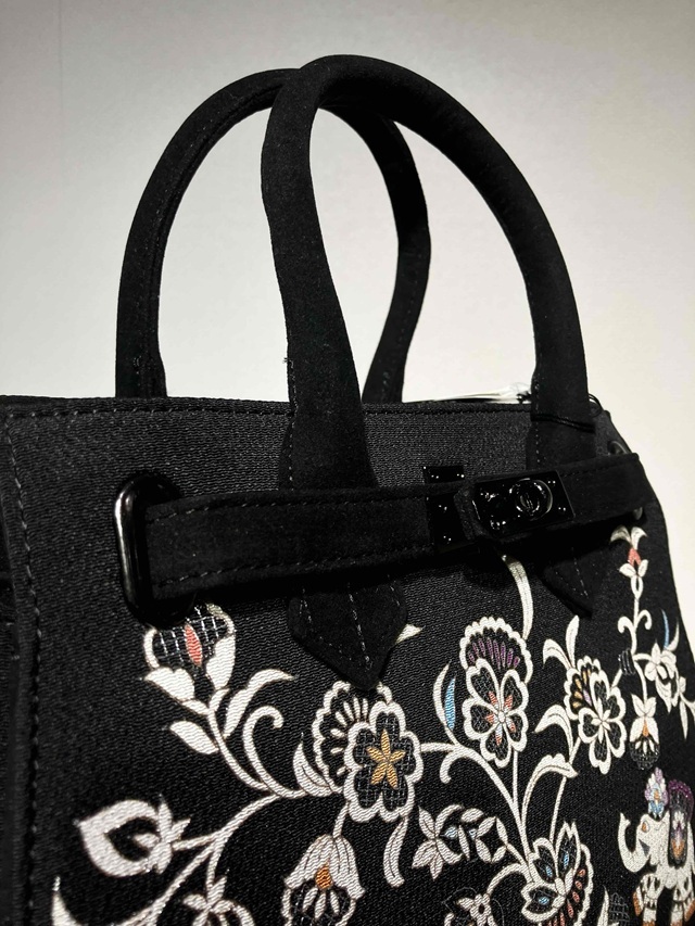 OKAZIMA 岡重 京友禅バッグ BOX 更紗象 ｜着物セレクト専門店スポット