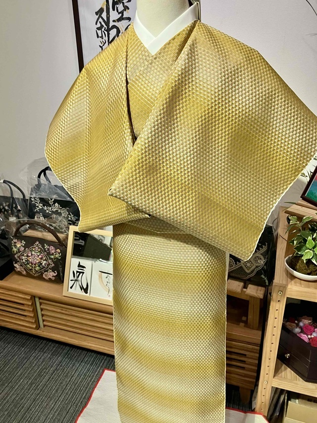山下芙美子 黄八丈 段文 期間限定SALE｜着物愛好家が最後に行き着く