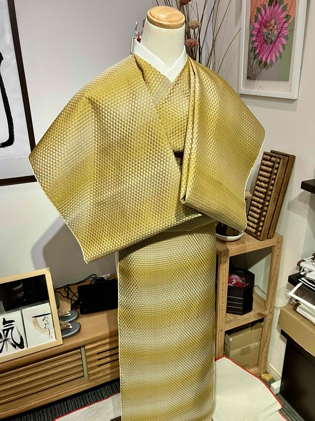 山下芙美子 黄八丈 段文 期間限定SALE｜着物愛好家が最後に行き着く