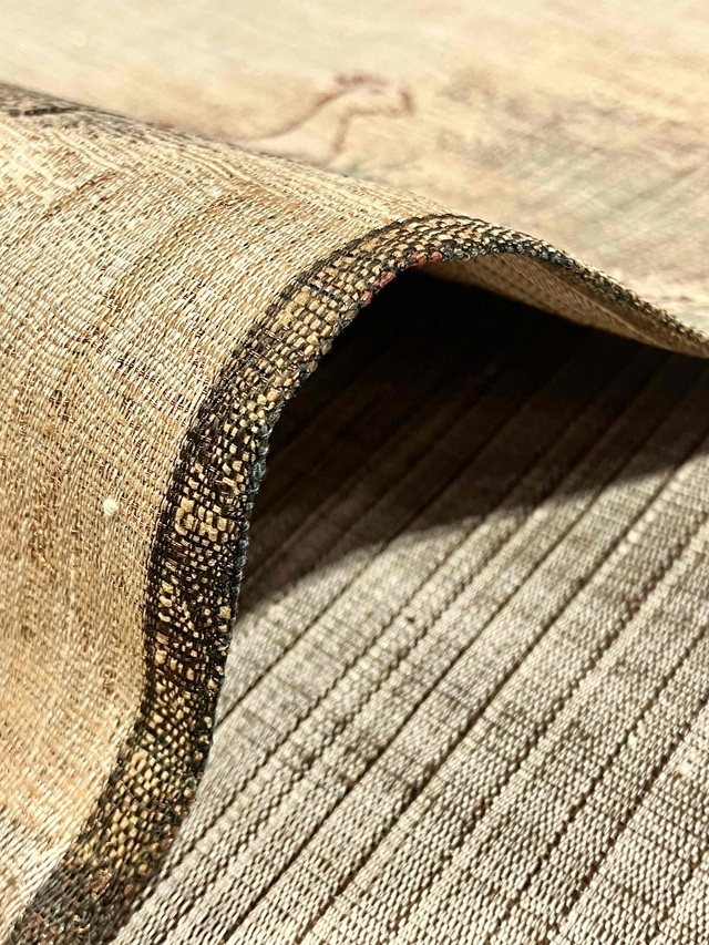 手織 繍い取り 袋帯 渡文