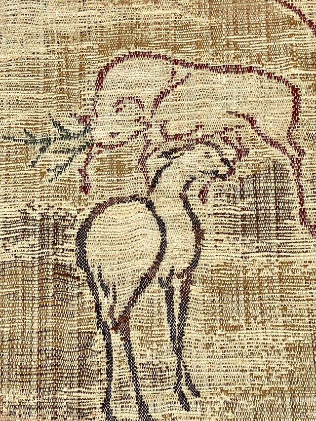 手織 繍い取り 袋帯 渡文