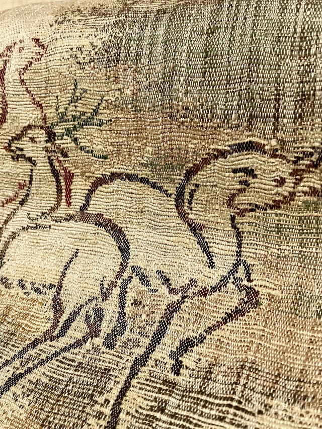 手織 繍い取り 袋帯 渡文