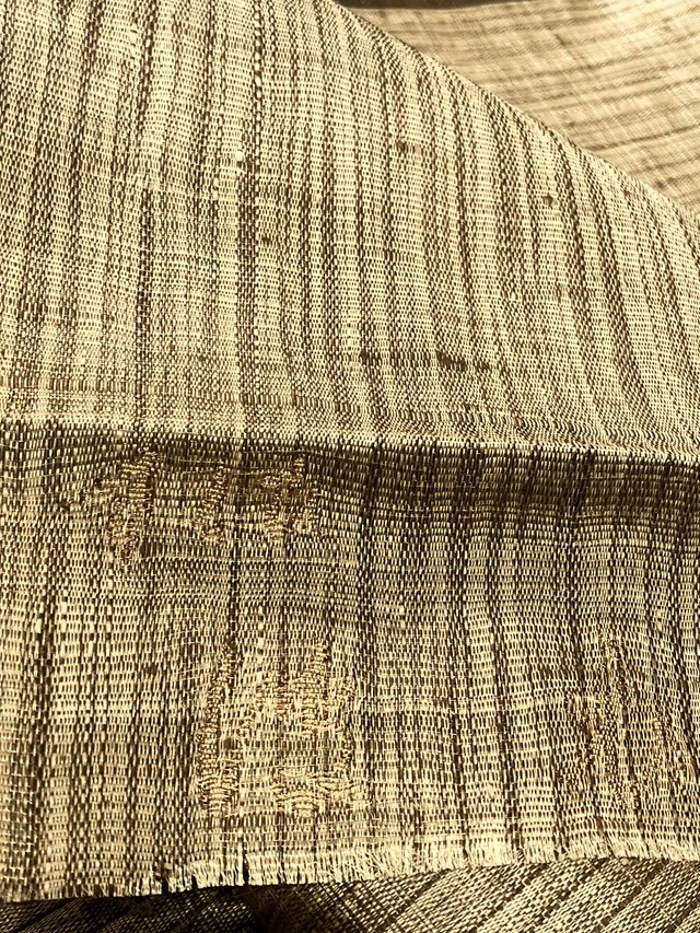 手織 繍い取り 袋帯 渡文