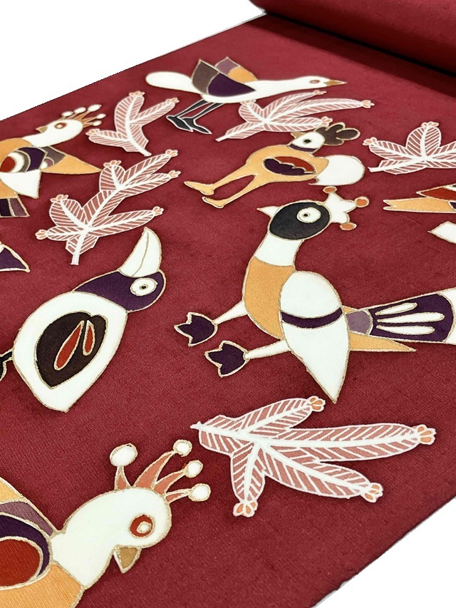 西原 染九寸名古屋帯