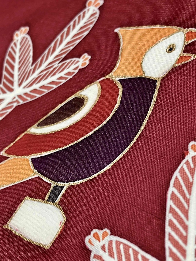 西原 染九寸名古屋帯