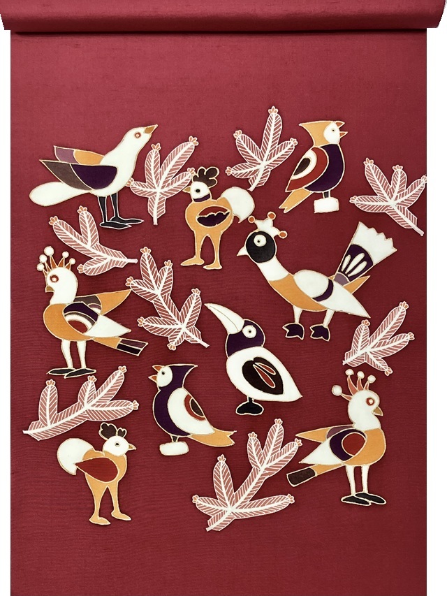 西原 染九寸名古屋帯