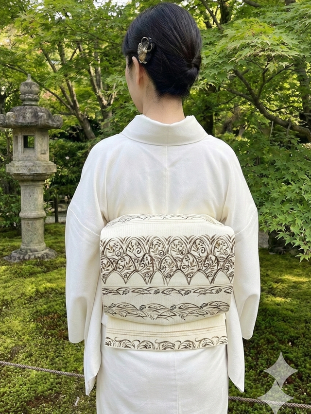 京友禅 九寸名古屋帯