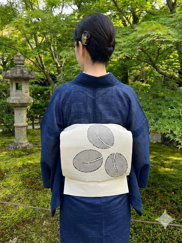 京友禅 九寸名古屋帯