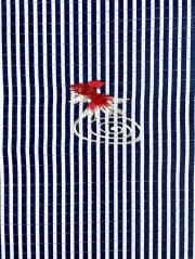 夏半衿 金魚刺繍