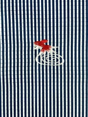 夏半衿 金魚刺繍