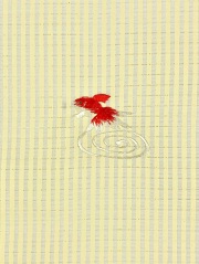 夏半衿 金魚刺繍