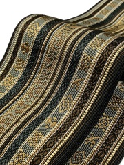 【極美品】単衣 博多織名家「織屋にしむら謹製」「博多御召織」ターコイズ色 極美品】単衣 博多織名家「織屋にしむら謹製」「博多御召織