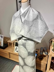 小千谷紬 松煙染