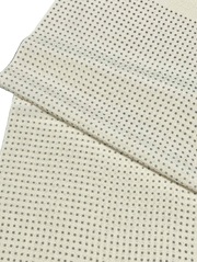 【帯揚げ】【丹後縮緬】【型染め】【スクエアー ドット】【アイボリー】【絹100%】【日本製】【業者在庫放出品 掘出し価格】【送料全国一律510円】