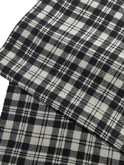 【帯揚げ】【丹後縮緬】【型染め】【タータンチェック】【モノトーン】【絹100%】【日本製】【業者在庫放出品 掘出し価格】【送料全国一律510円】