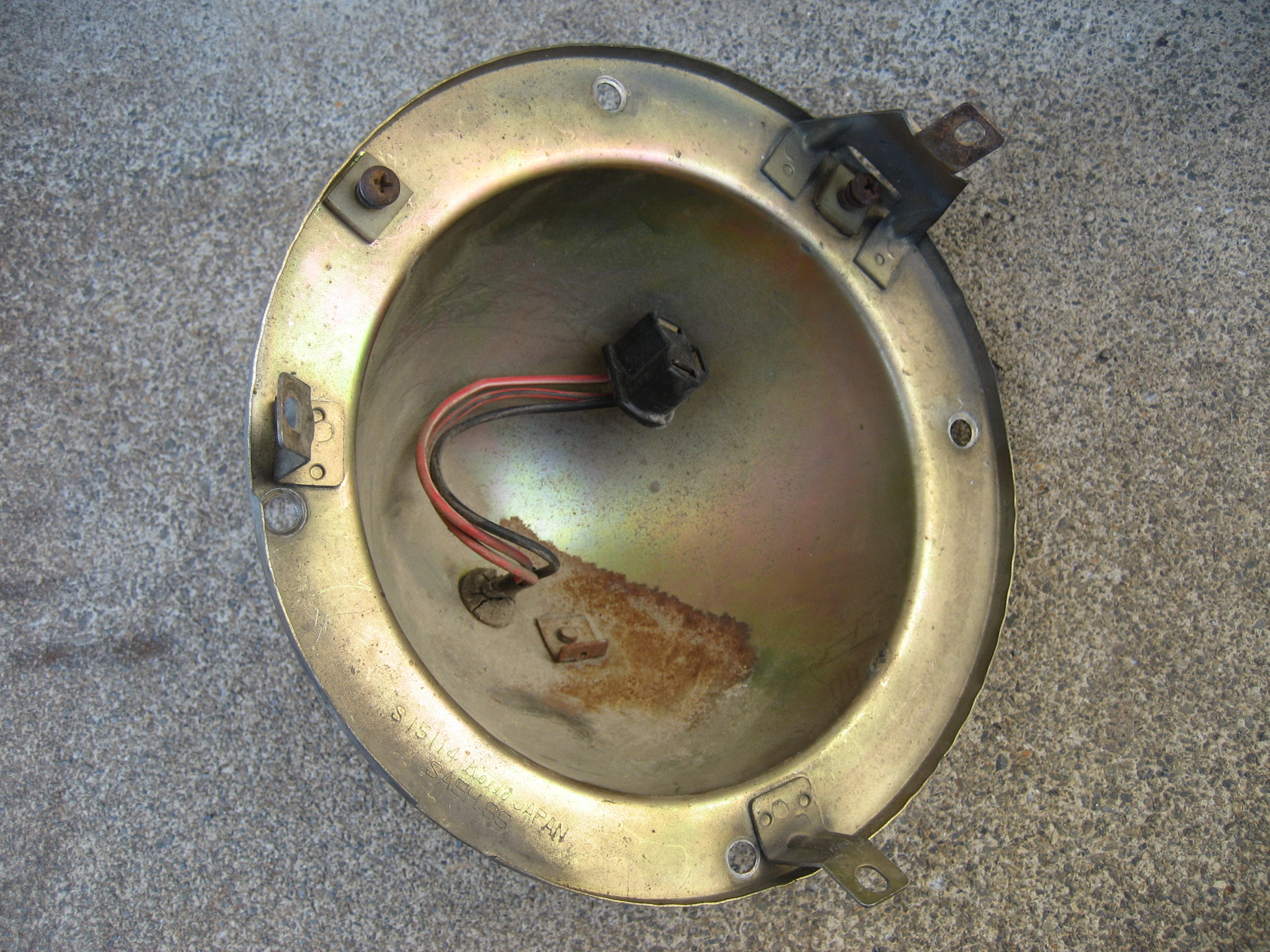 車種不明丸目2灯ライトケース　1個　中古