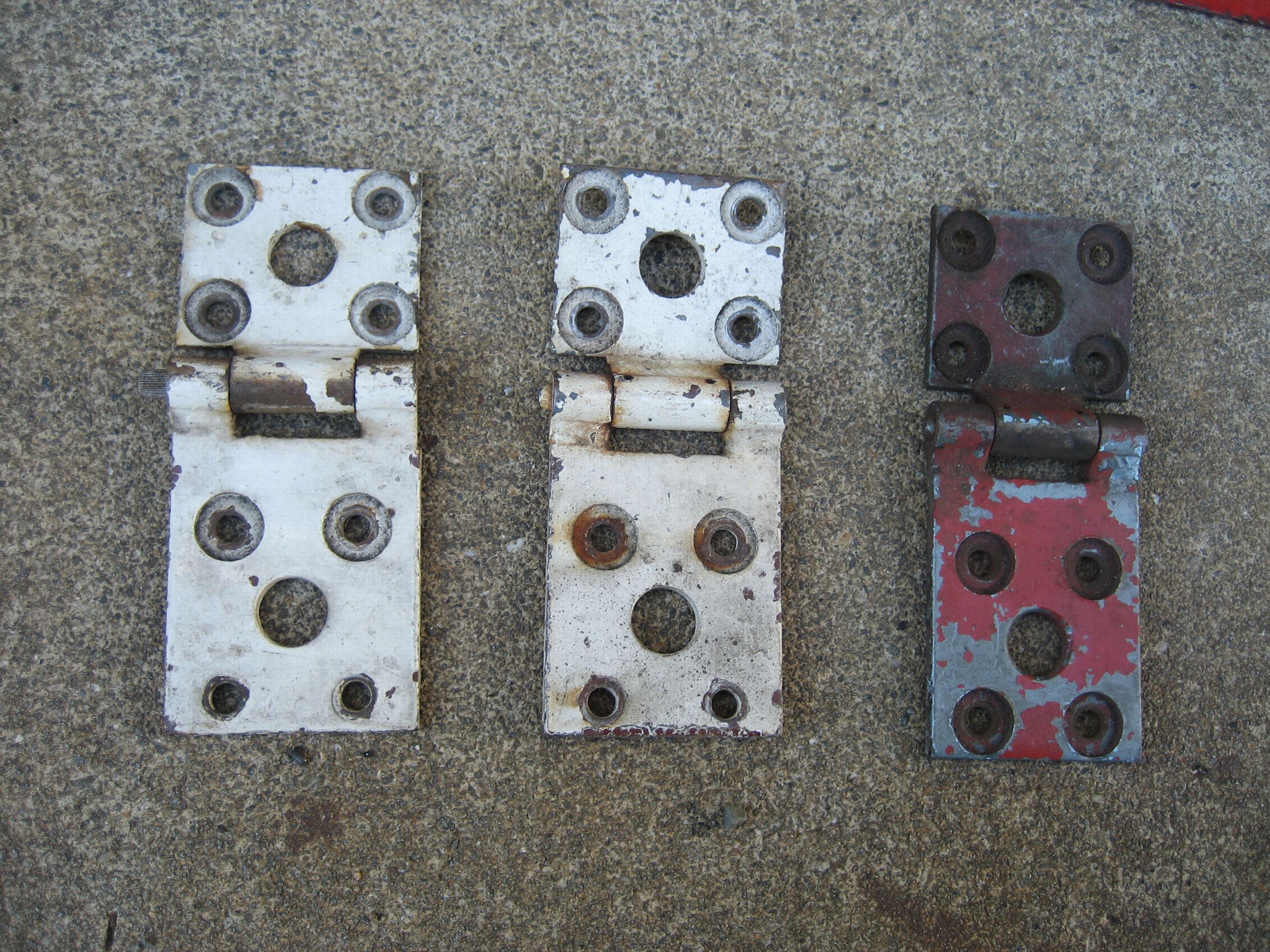 SP/SR用ドアヒンジ3個セットジャンク　レストアベース