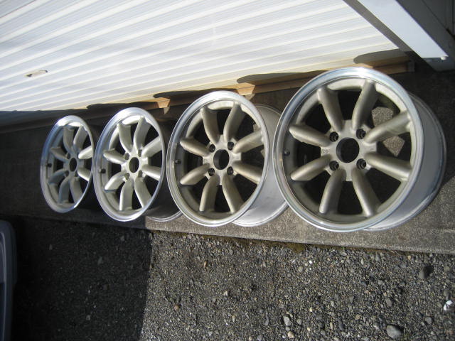 SR311用？RSワタナベ F8タイプ 7J-16＋25 中古 4本セット F用2本はハブ穴拡大加工済み