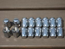 SP/SR 用 7/16-20 メッキホイールナット1台分16個