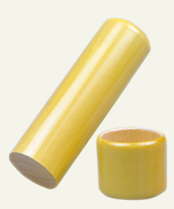 手彫り印鑑　法人銀行印　薩摩柘植（最高級柘植）　18mm