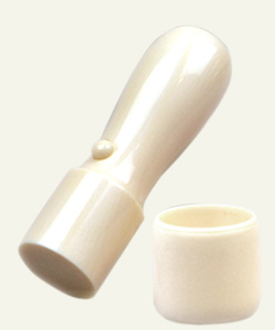 手彫り印鑑　法人印鑑　象牙　18mm