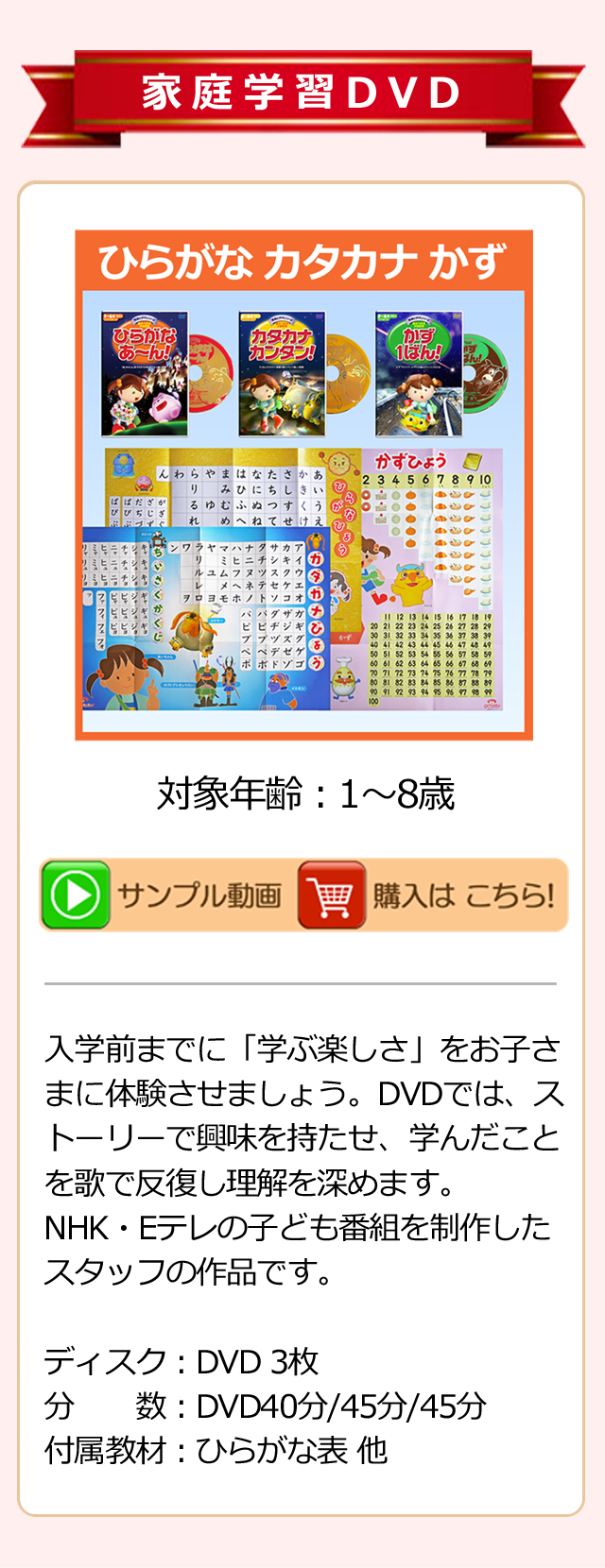 星みつる式・知育DVD・学習