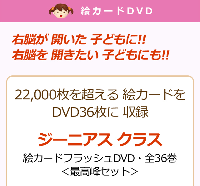 星みつる式・フラッシュカードDVD・ジーニアス