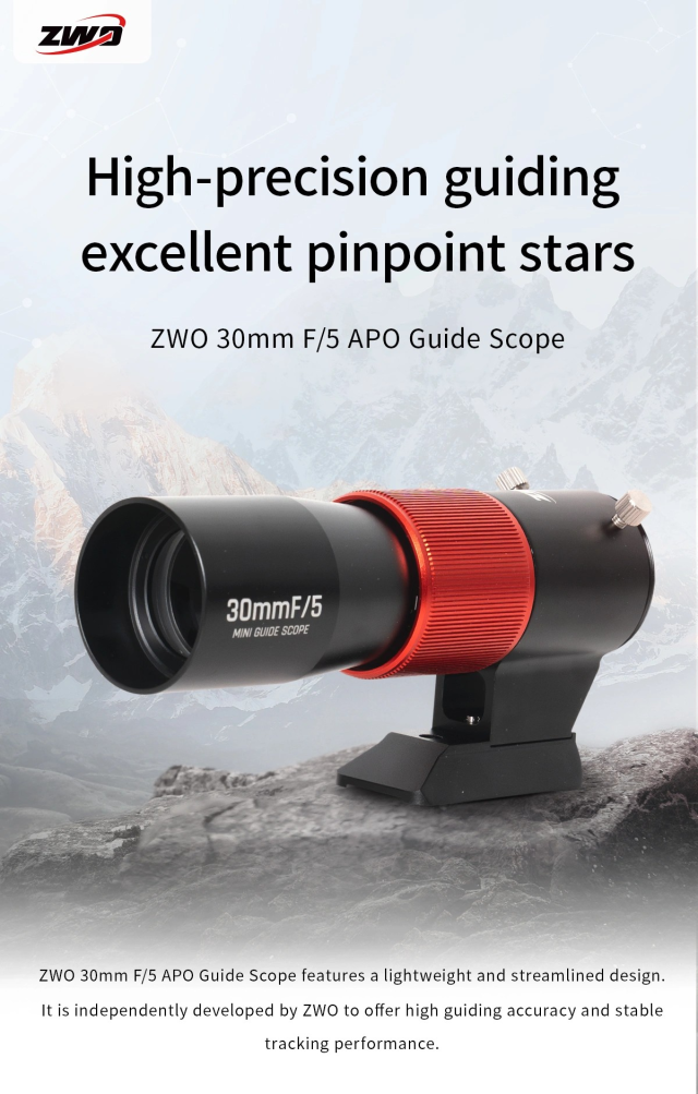 ZWO 30F5 Mini Guide Scope