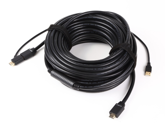 HDMIケーブル HDMI 2.0 延長ケーブル／15cm／抜け防止コネクター／4K60Hz／18Gbps