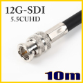 5.5CUHD 固定配線用 12G-SDI対応同軸 BNCケーブル 10m 黒色 単線 TCX-5.5CUHD 日本製【受注生産品】