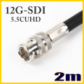 5.5CUHD 固定配線用 12G-SDI対応同軸 BNCケーブル 2m 黒色 単線 TCX-5.5CUHD 日本製【受注生産品】