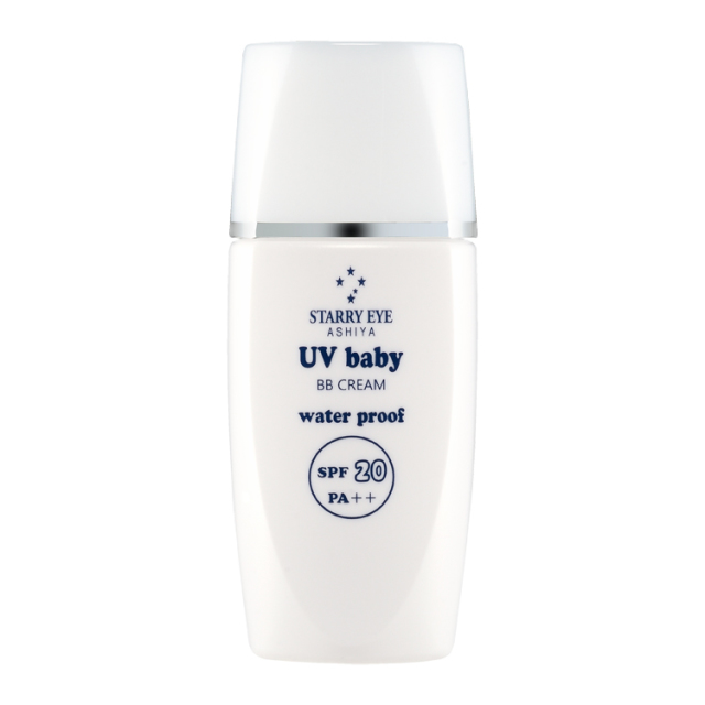 ［日焼け止めゲルクリーム]スタアリィアイ　BBメイクベース (33g)　SPF20 PA＋＋ ノンケミカル処方(紫外線吸収剤不使用) 紫外線散乱剤使用 ウォータープルーフ 美容成分88％ アクアタイド ヴェデリン 抜群の保湿力 シルクのような肌ざわり 敏感肌 赤ちゃんにも