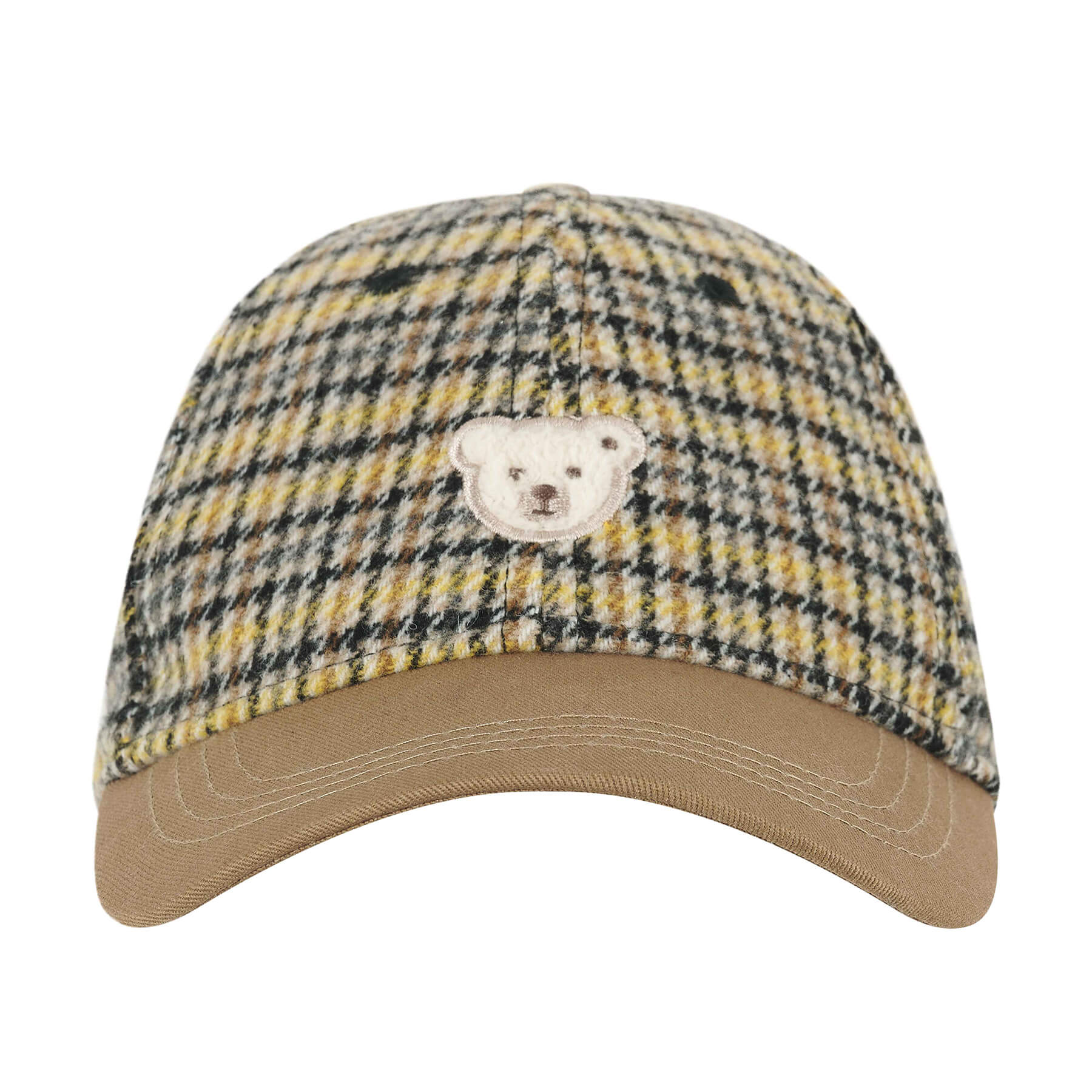キャップ ブラウン（チェック柄）| ドイツ最高級テディベアの