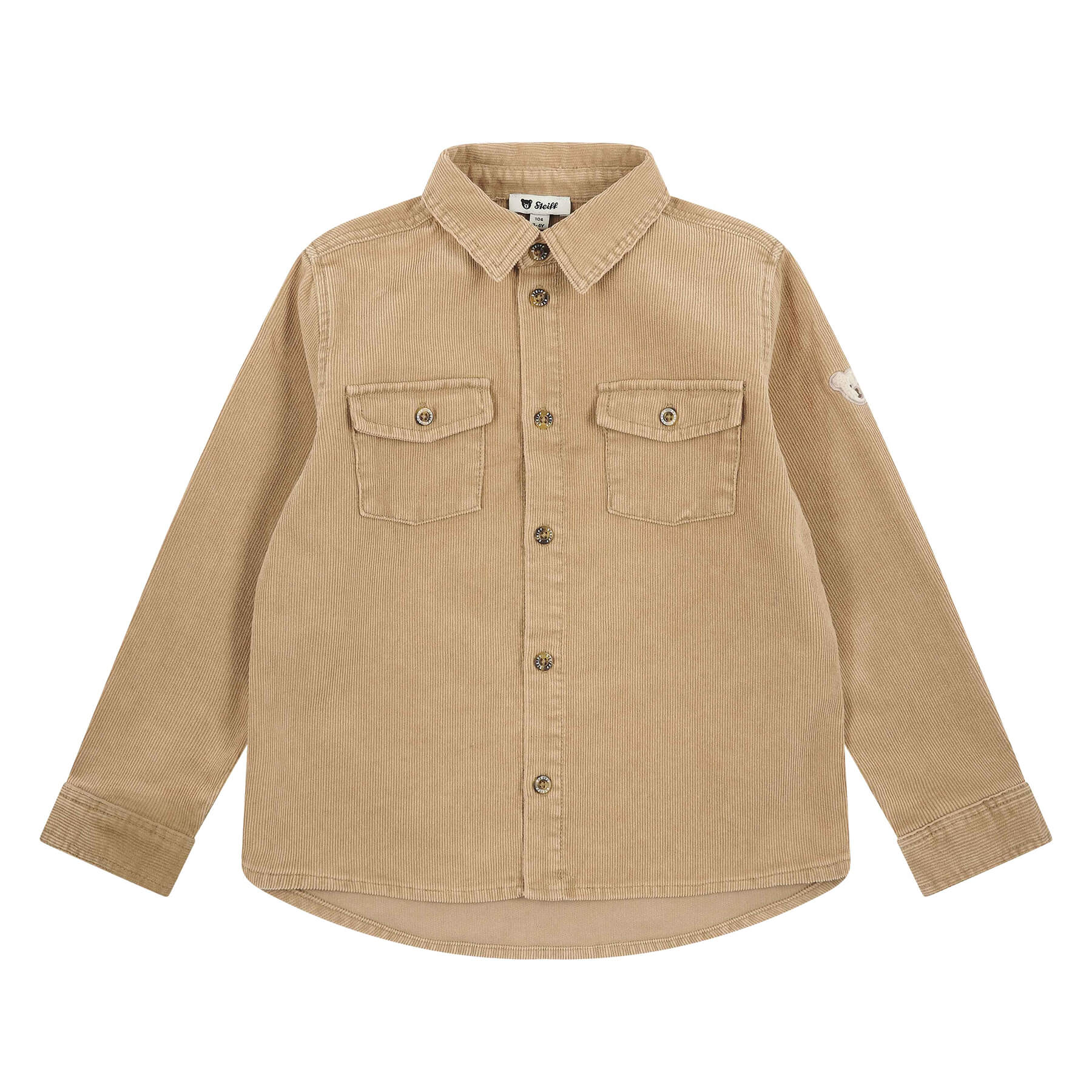 コーデュロイシャツ ベージュ| ドイツ最高級テディベアのシュタイフ